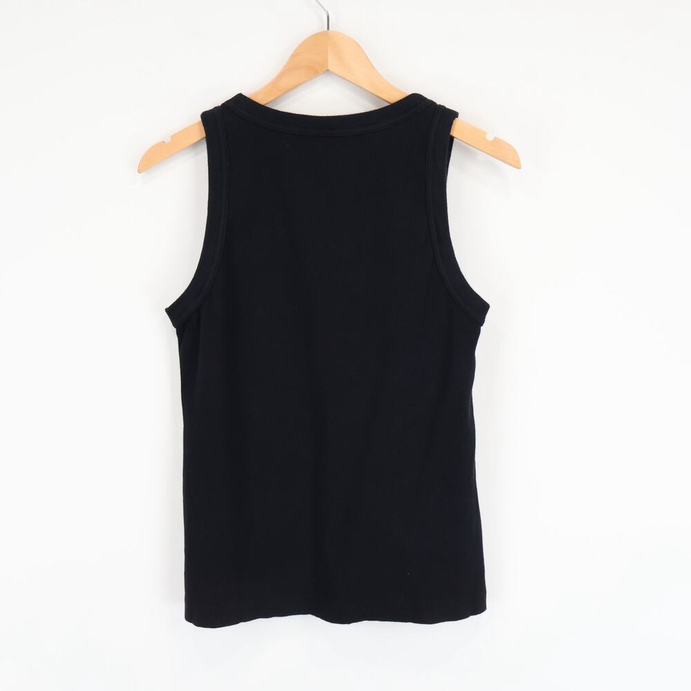 NWOT American Giant Women's Rib Fitted Stretch Tank In Black Size XL - Picture 4 of 8